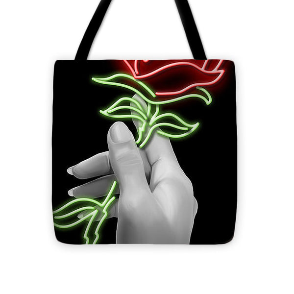 Neon Rose - Tote Bag