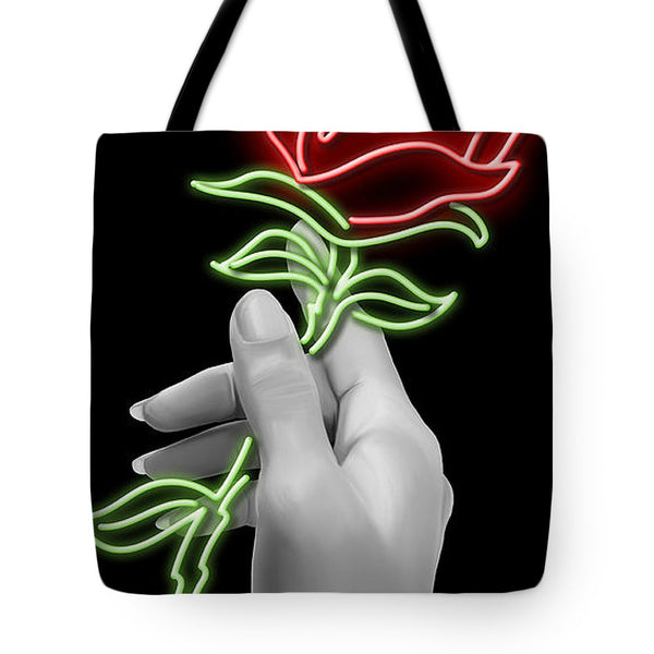 Neon Rose - Tote Bag