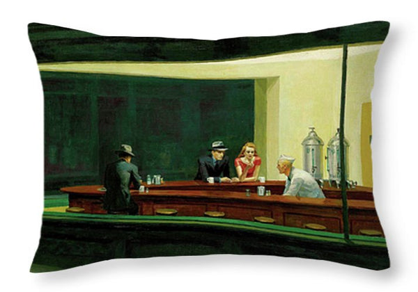 Nighthawks - Throw Pillow