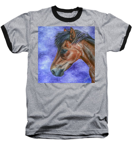 Portrait Of A Pony - Baseball T-Shirt