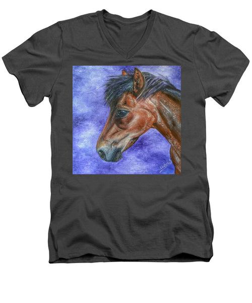 Portrait Of A Pony - Men's V-Neck T-Shirt