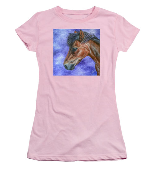 Portrait Of A Pony - Women's T-Shirt (Athletic Fit)