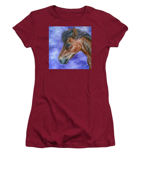 Portrait Of A Pony - Women's T-Shirt (Athletic Fit)