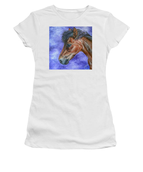Portrait Of A Pony - Women's T-Shirt (Athletic Fit)