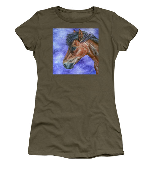 Portrait Of A Pony - Women's T-Shirt (Athletic Fit)