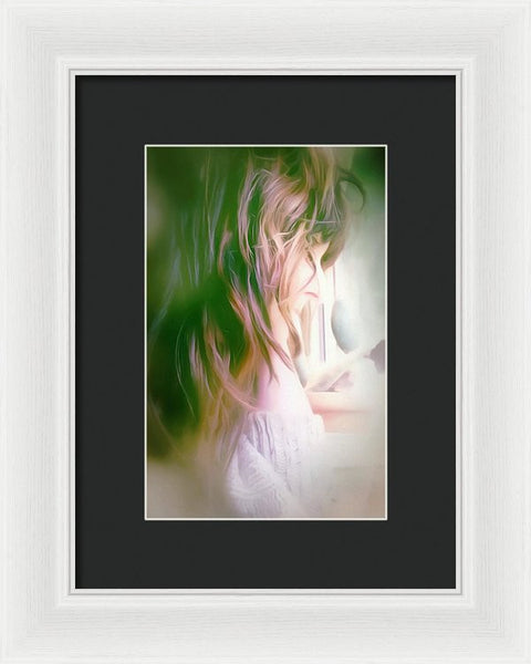 Portrait Of The Artist - Lost In Thought - Framed Print