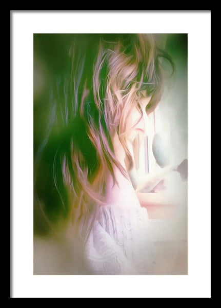 Portrait Of The Artist - Lost In Thought - Framed Print