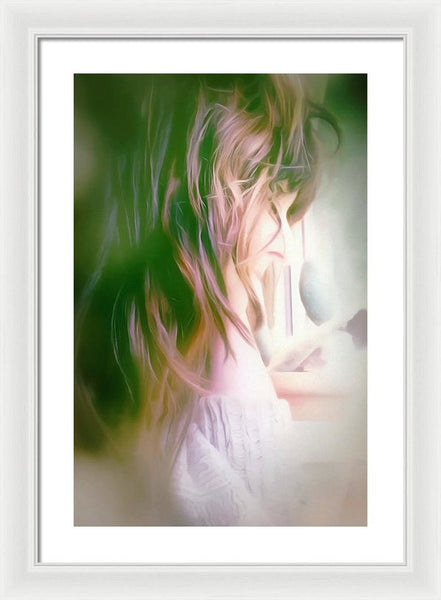 Portrait Of The Artist - Lost In Thought - Framed Print