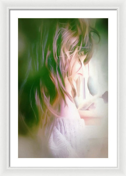 Portrait Of The Artist - Lost In Thought - Framed Print