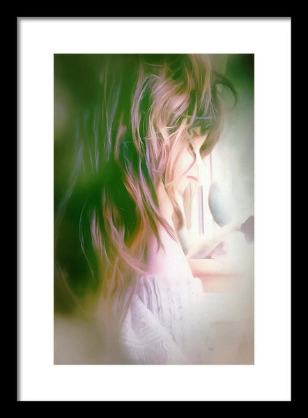 Portrait Of The Artist - Lost In Thought - Framed Print