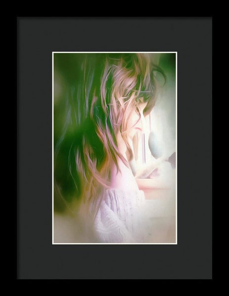 Portrait Of The Artist - Lost In Thought - Framed Print