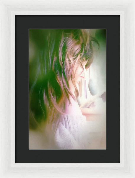 Portrait Of The Artist - Lost In Thought - Framed Print