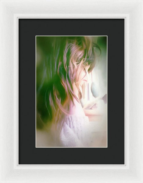 Portrait Of The Artist - Lost In Thought - Framed Print