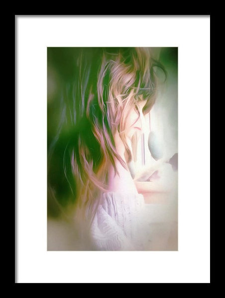 Portrait Of The Artist - Lost In Thought - Framed Print