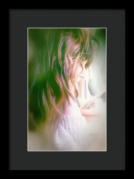Portrait Of The Artist - Lost In Thought - Framed Print