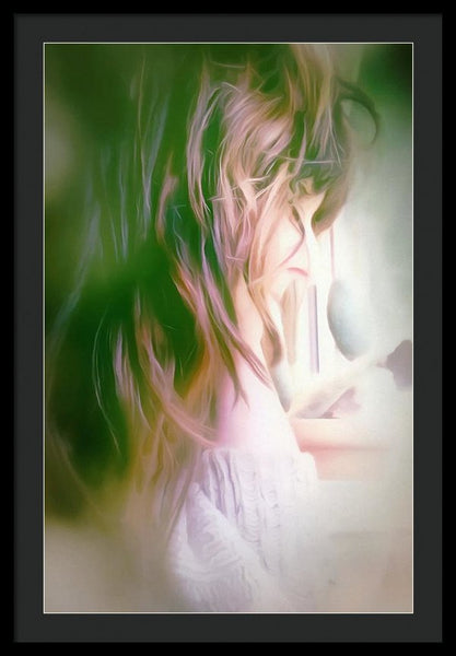 Portrait Of The Artist - Lost In Thought - Framed Print