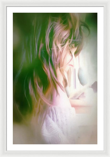 Portrait Of The Artist - Lost In Thought - Framed Print
