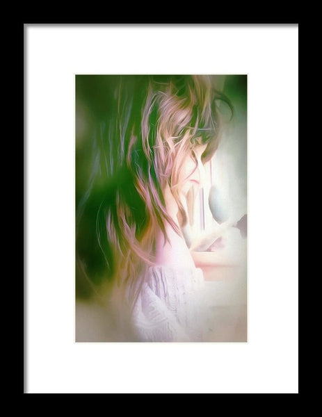 Portrait Of The Artist - Lost In Thought - Framed Print