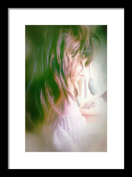 Portrait Of The Artist - Lost In Thought - Framed Print