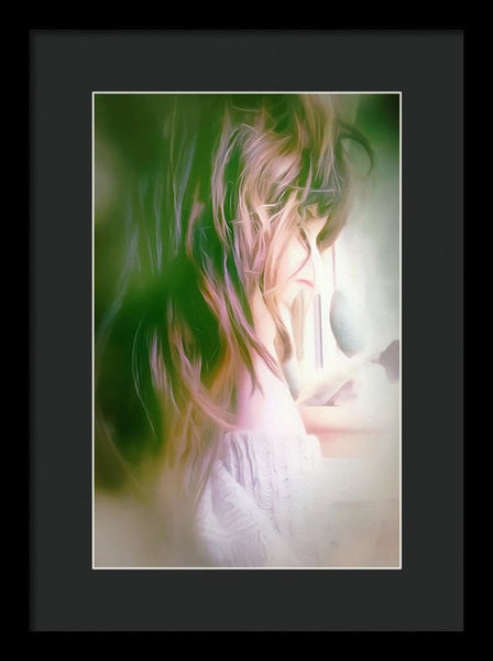 Portrait Of The Artist - Lost In Thought - Framed Print