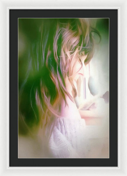 Portrait Of The Artist - Lost In Thought - Framed Print