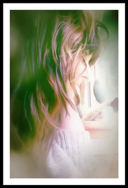 Portrait Of The Artist - Lost In Thought - Framed Print
