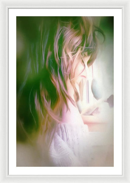 Portrait Of The Artist - Lost In Thought - Framed Print