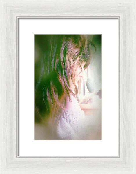 Portrait Of The Artist - Lost In Thought - Framed Print