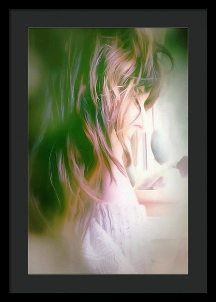 Portrait Of The Artist - Lost In Thought - Framed Print