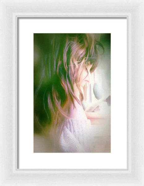Portrait Of The Artist - Lost In Thought - Framed Print