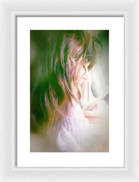 Portrait Of The Artist - Lost In Thought - Framed Print