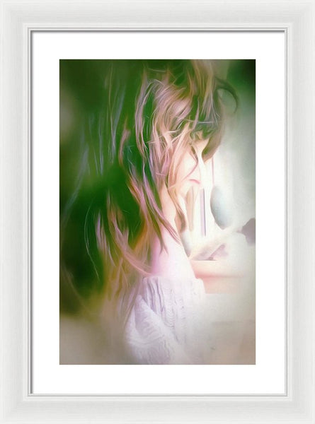Portrait Of The Artist - Lost In Thought - Framed Print