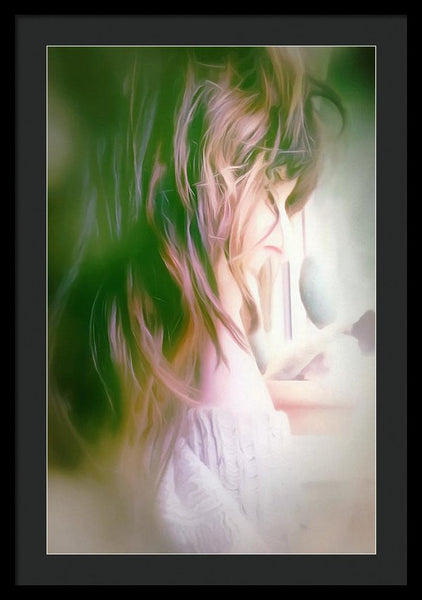Portrait Of The Artist - Lost In Thought - Framed Print