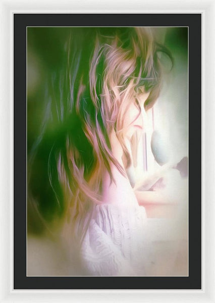 Portrait Of The Artist - Lost In Thought - Framed Print