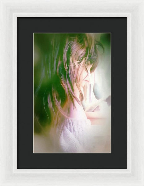 Portrait Of The Artist - Lost In Thought - Framed Print