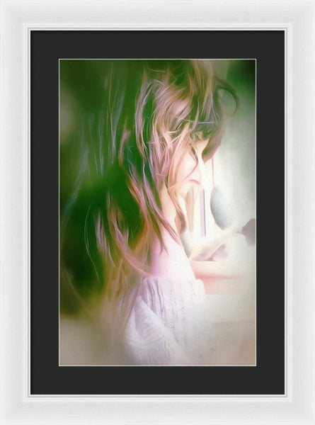 Portrait Of The Artist - Lost In Thought - Framed Print