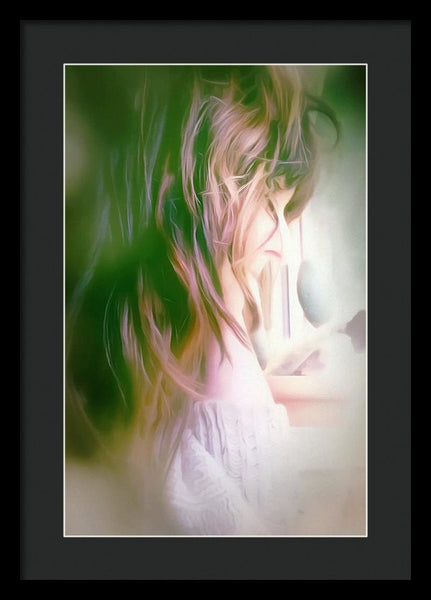 Portrait Of The Artist - Lost In Thought - Framed Print