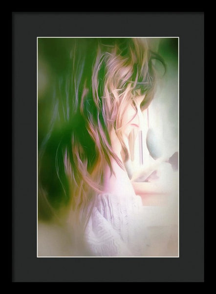 Portrait Of The Artist - Lost In Thought - Framed Print