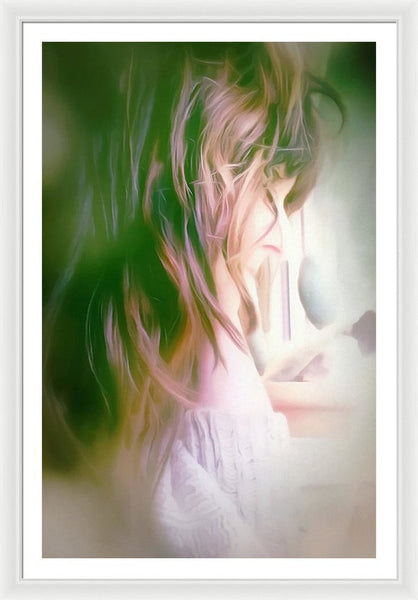 Portrait Of The Artist - Lost In Thought - Framed Print