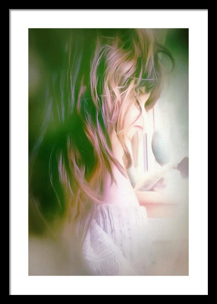 Portrait Of The Artist - Lost In Thought - Framed Print