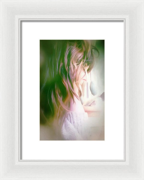 Portrait Of The Artist - Lost In Thought - Framed Print