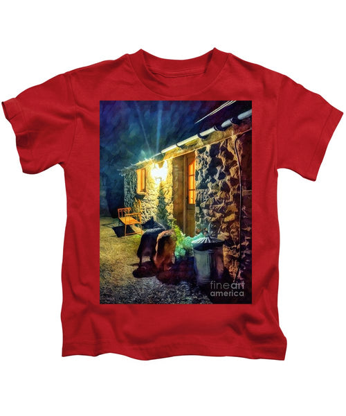 Shepherds At The Cottage Door - Kids T-Shirt