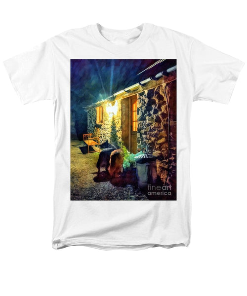 Shepherds At The Cottage Door - Men's T-Shirt  (Regular Fit)