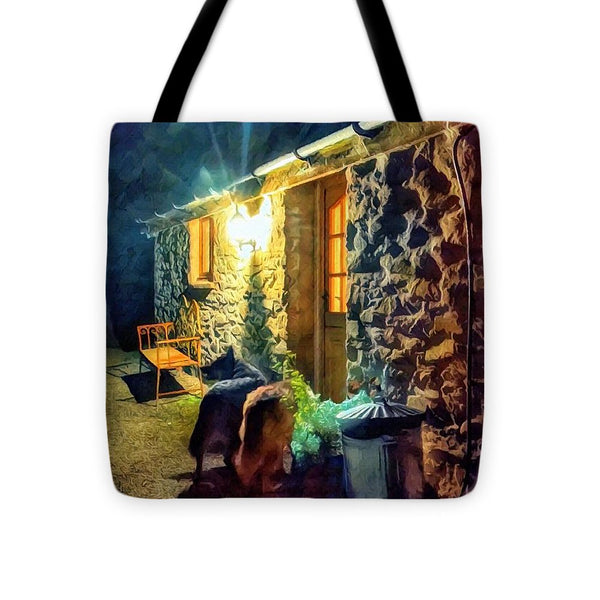 Shepherds At The Cottage Door - Tote Bag