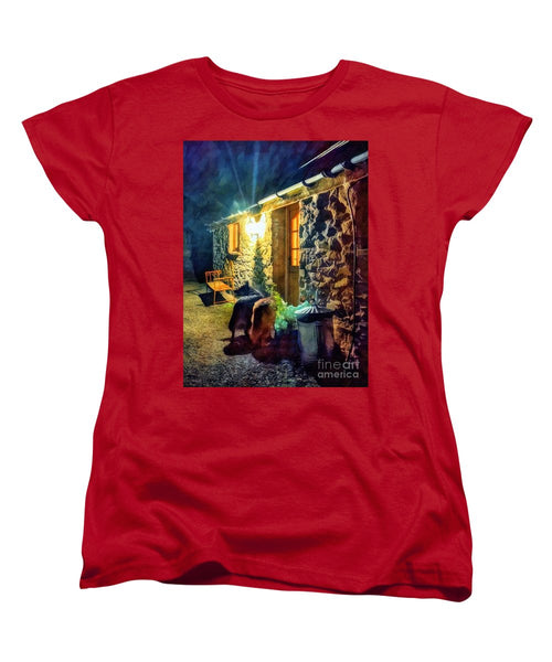 Shepherds At The Cottage Door - Women's T-Shirt (Standard Fit)