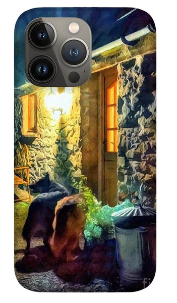 Shepherds At The Cottage Door - Phone Case