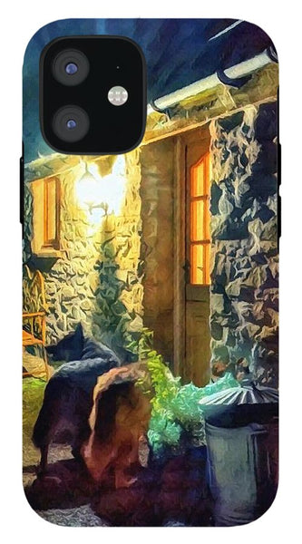 Shepherds At The Cottage Door - Phone Case