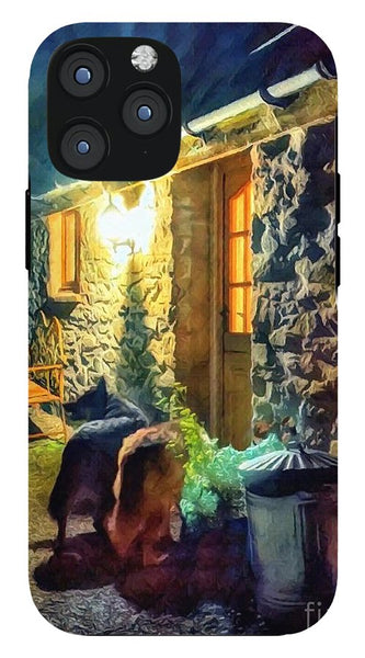 Shepherds At The Cottage Door - Phone Case