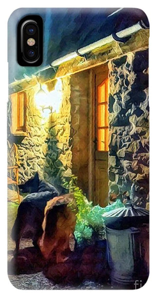 Shepherds At The Cottage Door - Phone Case