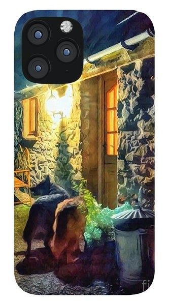 Shepherds At The Cottage Door - Phone Case